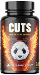 Panda Supps CUTS Extreme Fat Burner 60 Capsules|Appetite Control|Mass For Life|