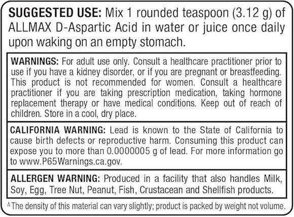 ALLMAX D-Aspartic Acid (100 g)
