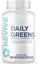 Revive Daily Greens Supplement Superfood - Antioxidant Blend 180 Capsules-1