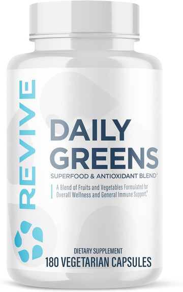 Revive Daily Greens Superfood - Antioxidant Blend 180 Capsules
