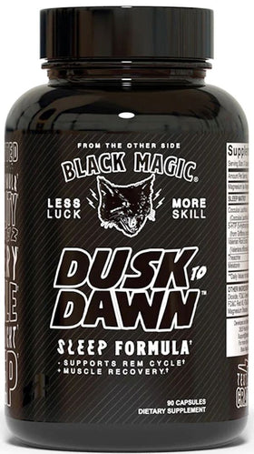 Black Magic Supply Dusk to Dawn Sleep Formula 90 Capsules|Sleep Aid|Mass For Life|