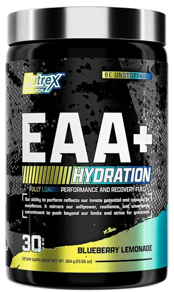 Nutrex EAA+ Hydration Fully Loaded 30 servings|BCAA|Mass For Life|