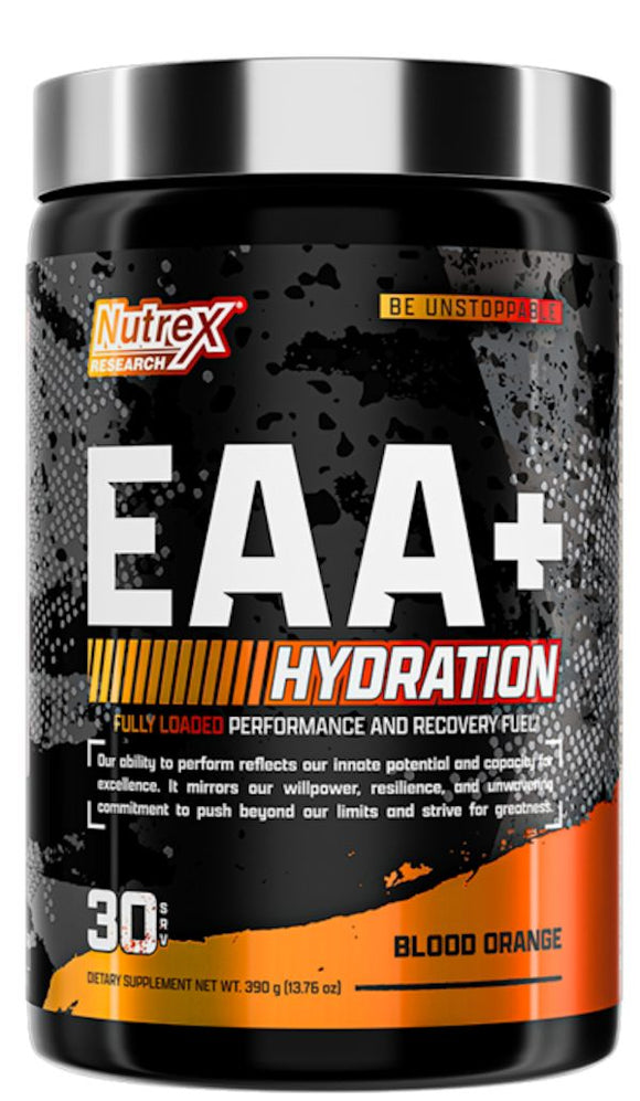 Nutrex EAA+ Hydration Fully Loaded 30 servings|BCAA|Mass For Life|