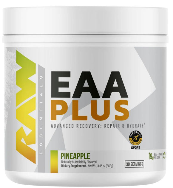 Raw Nutrition EAA Plus Pineapple 30 Servings (Copy)|BCAA|Mass For Life|
