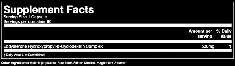 Gorilla Mind Ecdy-Plex 500mg Ecdysterone facts