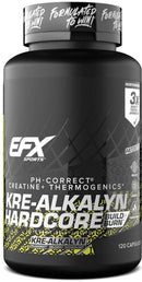 EFX Sports Kre-Alkalyn Hardcore 120 caps.|Creatine|Mass For Life|