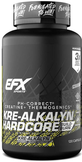 EFX Sports Kre-Alkalyn Hardcore 120 caps.|Creatine|Mass For Life|