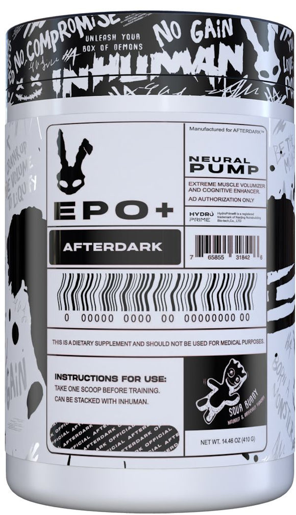 AfterDark Supplements EPO+ Neural Pumps|Pre-Workout|Mass For Life|