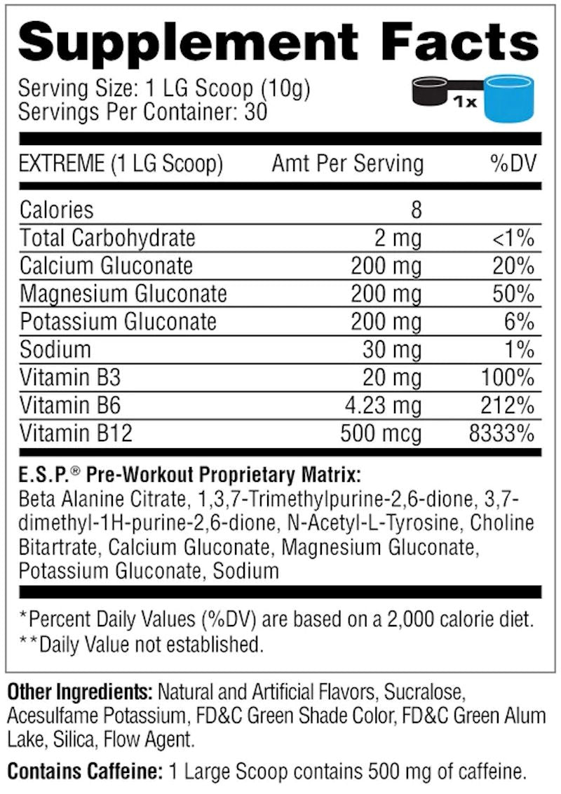 Metabolic Nutrition E.S.P Pre-Workout