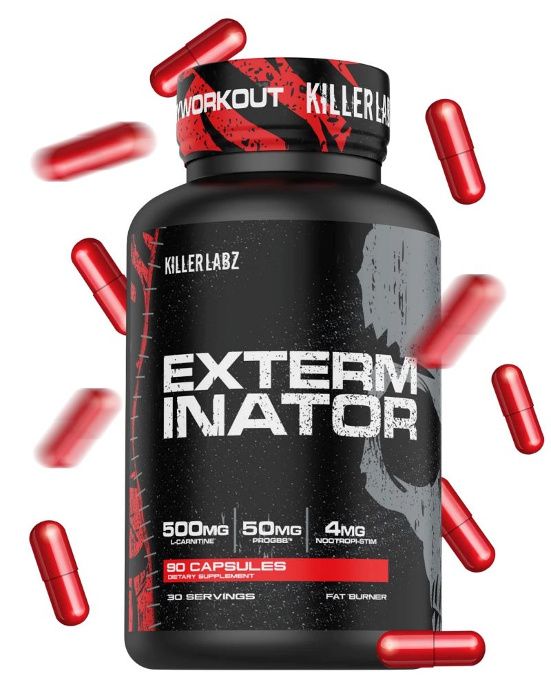 Killer Labz Exterminator Fat Burner 90 Caps|Mass For Life|Appetite Control