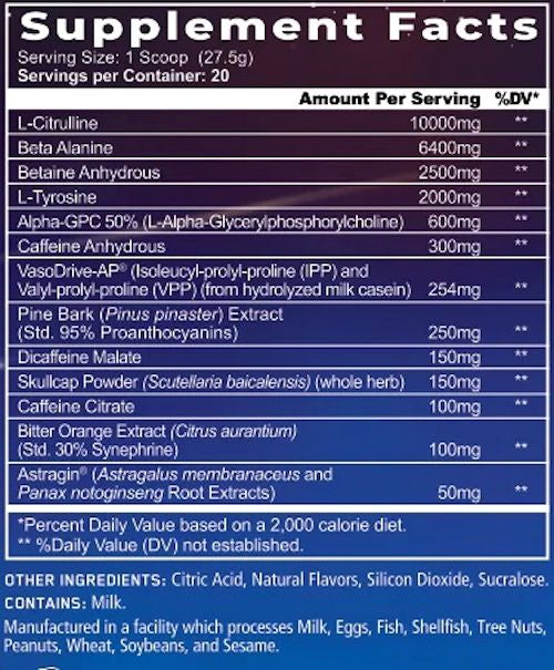 Merica Labz First Blood High Stim Explosive Energy Pre-Workout|Pre Workout|Mass For Life|