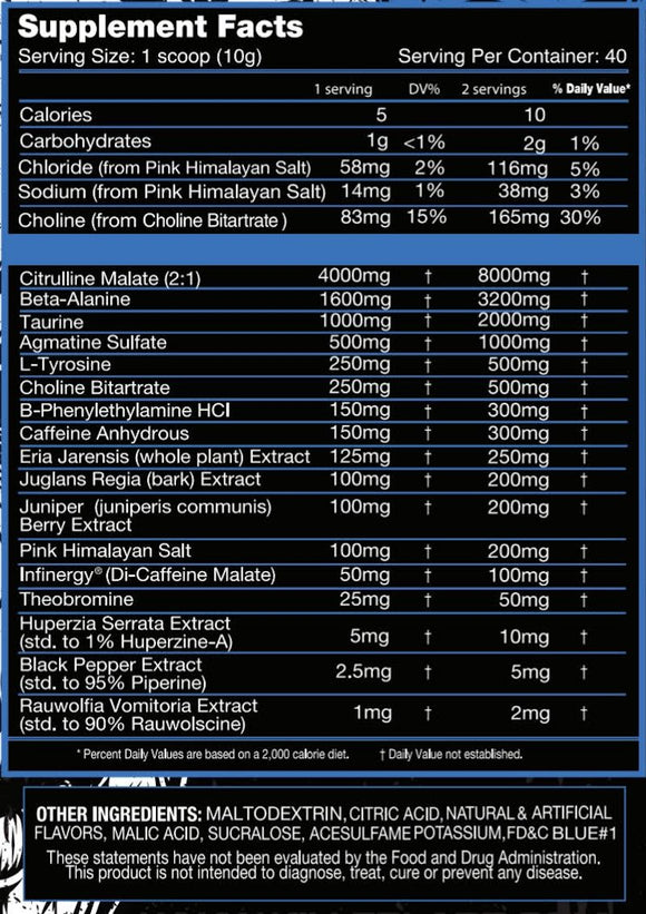 Killer Labz First Degree Pre-Workout 40 Servings|Pre Workout|Mass For Life|