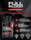 Killer Labz Full Blood Capsules Pre-Workout Pumps, Nitric Oxide Non Stim|Muscle Growth|Mass For Life|