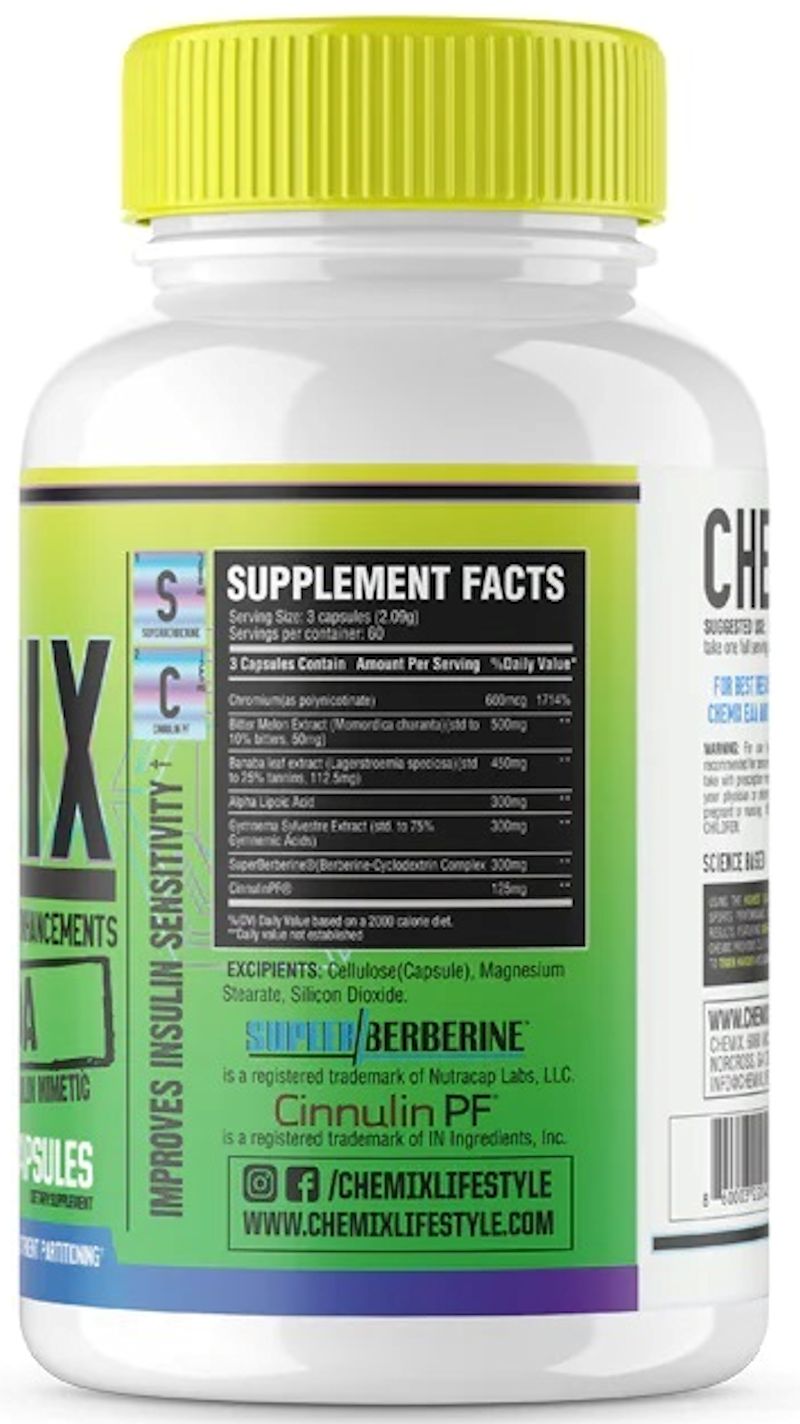 Chemix GDA Glucose Disposal 180 caps|Mass For Life|Fat Burner
