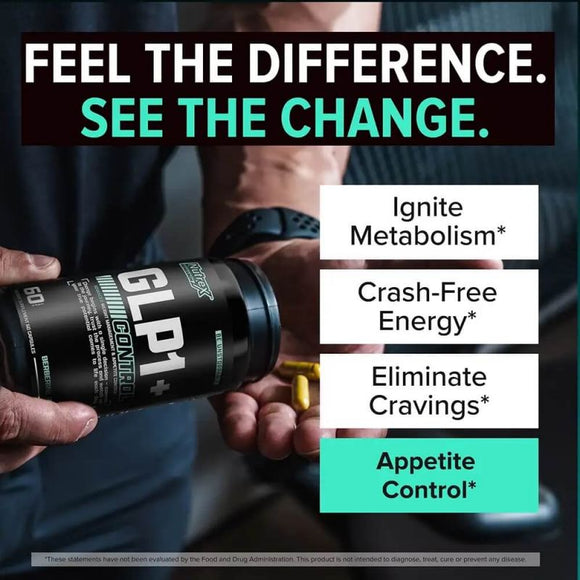 Nutrex GLP1+ Control|Fat Burner|Mass For Life|