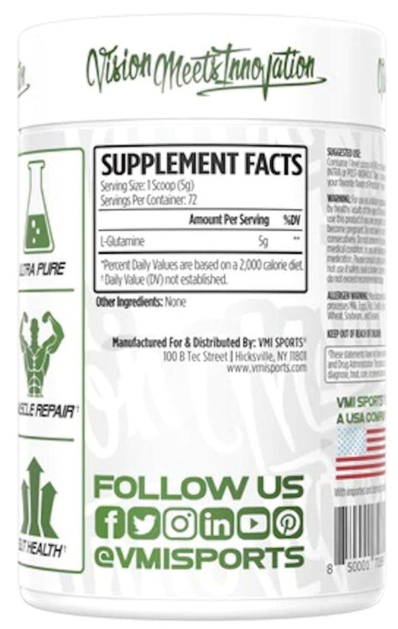 VMI Sports Glutamine 360gms|Glutamine|Mass For Life|