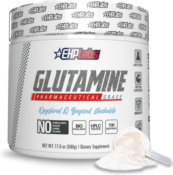 EHPLabs L-Glutamine Muscle Recovery|Glutamine|Mass For Life|