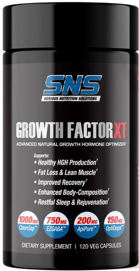SNS Serious Nutrition Solutions Growth Factor XT 120 Capsules|Muscle Builder|Mass For Life|