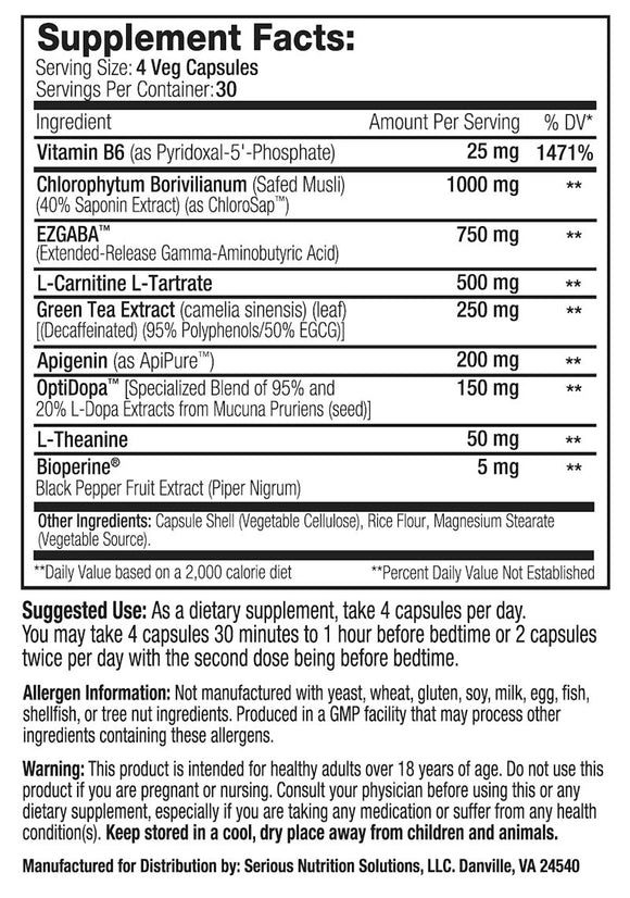 SNS Serious Nutrition Solutions Growth Factor XT 120 Capsules|Muscle Builder|Mass For Life|