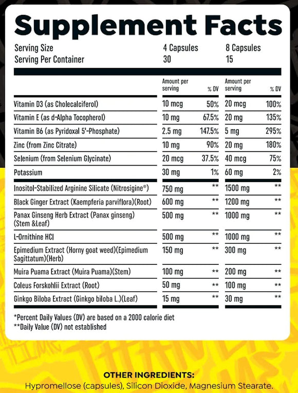 HTLT Harder Than Last Time 120 Caps|Test Booster|Mass For Life|