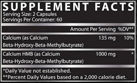 Nutrex Research, HMB 1000, 120 Capsules|HMB|Mass For Life|