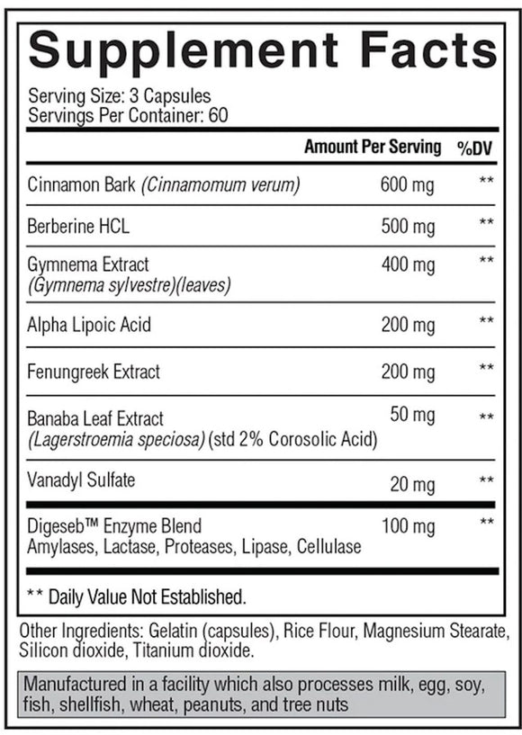 Condemned Labz HumaSlin Glucose Disposal 180 Capsules