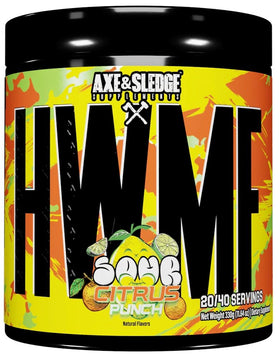 Axe & Sledge HWMF Pre-Workout High-Stimulant Sour Citrus|Pre Workout|Mass For Life|
