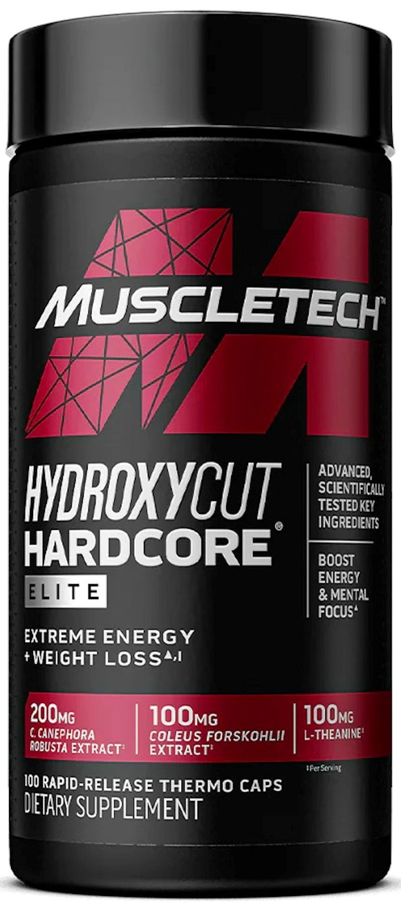MuscleTech Hydroxycut Hardcore Elite 100 caps|Appetite Control|Mass For Life|