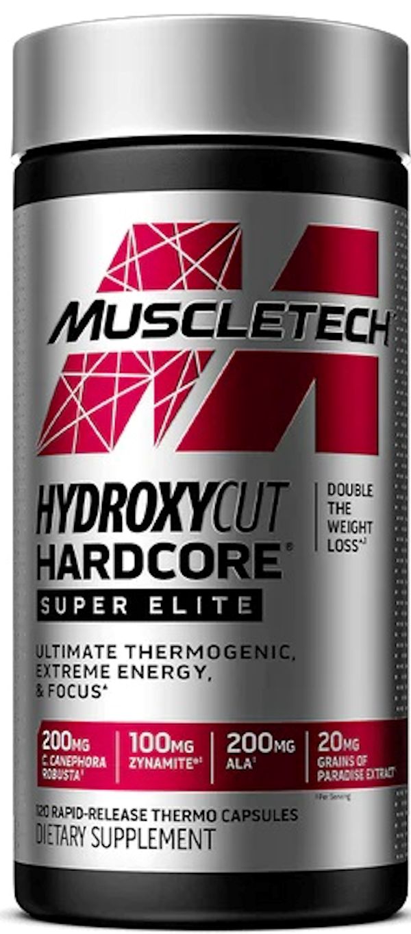 MuscleTech Hydroxycut Hardcore Super Elite 120 Rapid-Release caps
