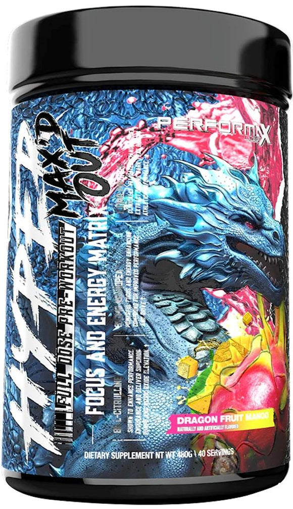 Performax Labs HyperMax'D Out 40 Servings|Pre-Workout|Mass For Life|