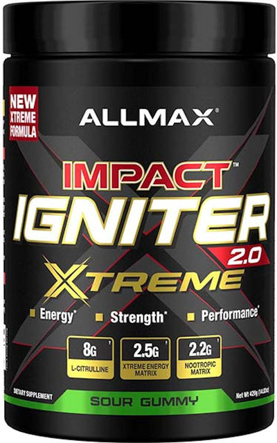 Allmax Impact Igniter Xtreme 2.0 New Formula Bubblegum (Copy)|Pre-Workout|Mass For Life|