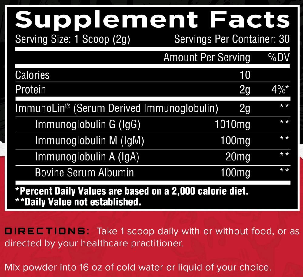 Unmatched Supps Immuno-IGG 30 Serving|Mass For Life|Immune Health