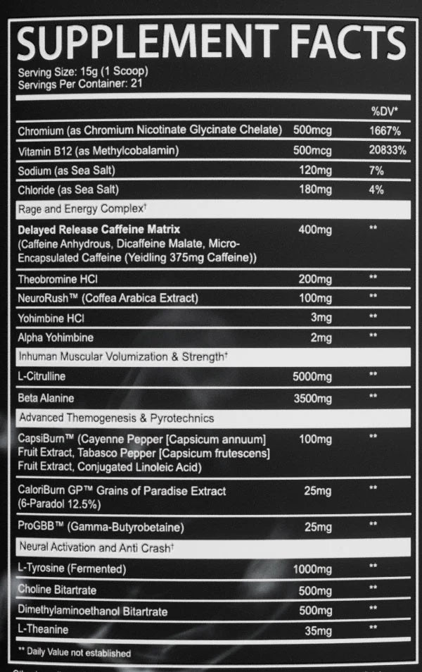 Afterdark Supplements Inhuman Pyro