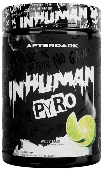 Afterdark Supplements Inhuman Pyro, Blueberry Pomegranate|Pre Workout|Mass For Life|