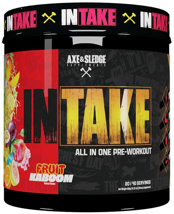 Axe & Sledge Intake All In One Pre-Workout 20/40 Servings|Pre Workout|Mass For Life|