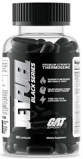 GAT Sport JetFuel Black 90 caps|Fat Burner|Mass For Life|
