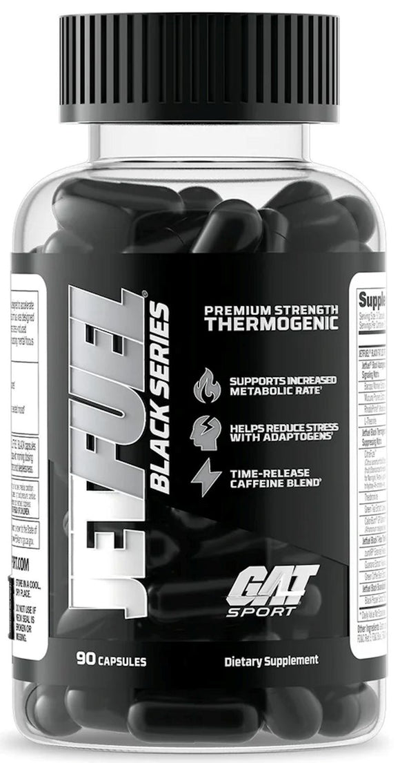 GAT Sport JetFuel Black 90 caps|Fat Burner|Mass For Life|