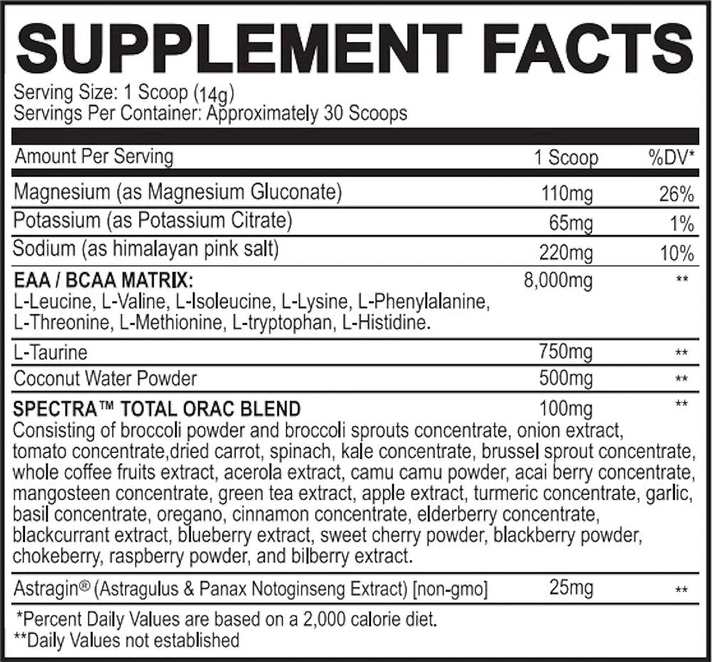 Black Magic Supply KEYZ Muscle Recovery BCAA 30 servings|Mass For Life|BCAA