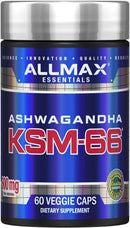 AllMax Nutrition KSM-66 Ashwagandha|Test Booster|Mass For Life|