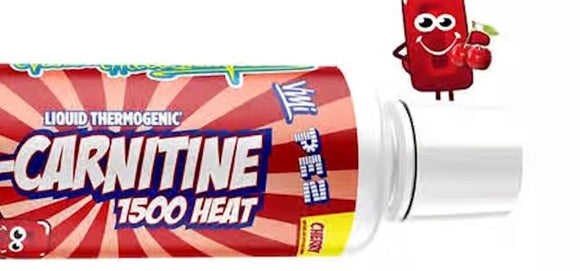 VMI Sports L-Carnitine 1500 HEAT 16oz PEZ Grape|Fat Burner|Mass For Life|