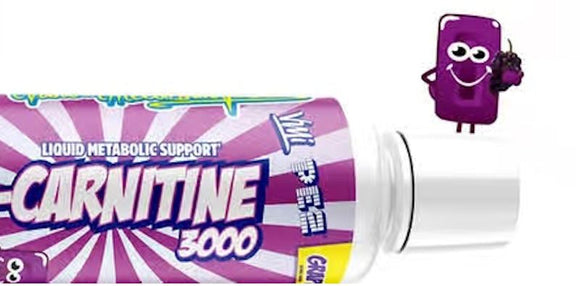 VMI Sports L-Carnitine 1500 HEAT 16oz PEZ Grape|Fat Burner|Mass For Life|