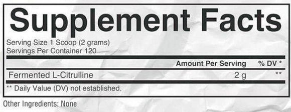 Condemned Labz L-Citrulline 120 Servings|Pre-Workout|Mass For Life|