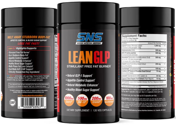 SNS Serious Nutrition Solutions Lean GLP|Fat Burner|Mass For Life|