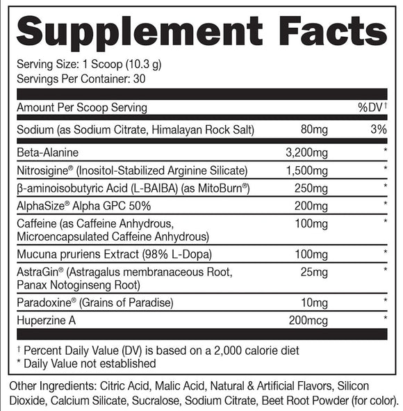 Bucked Up LFG Burn Pre-Workout - 100 Series|Creatine|Mass For Life|