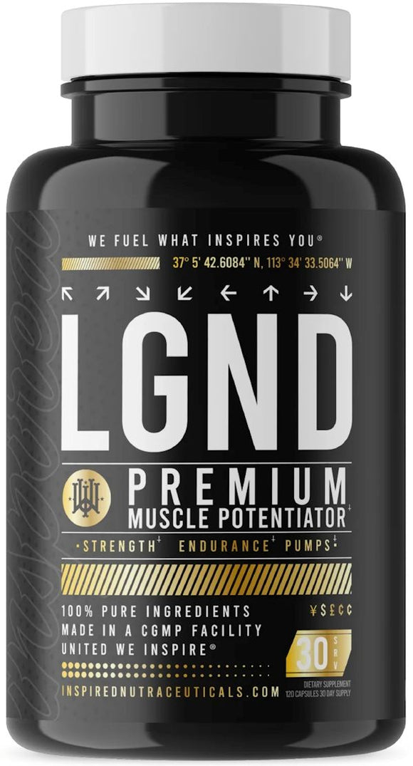 Inspired Nutraceuticals LGND Plant-Based Anabolic|Muscle Builder|Mass For Life|