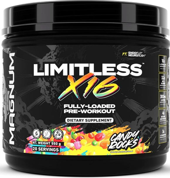 Magnum Nutraceuticals Limitless X16|Pre Workout|Mass For Life|