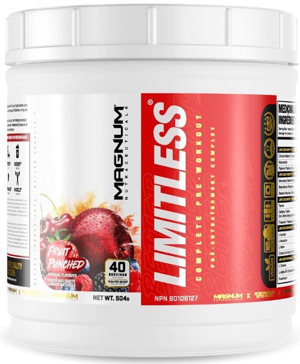 Magnum Nutraceuticals Limitless Pre-Workout n Recovery fruit
