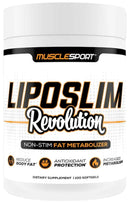 MuscleSport LipoSlim Revolution, Non-Stim, Fat Metabolizer|Fat Burner|Mass For Life|