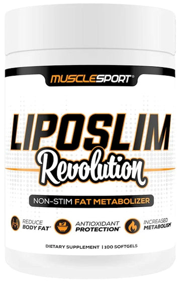 MuscleSport LipoSlim Revolution, Non-Stim, Fat Metabolizer|Fat Burner|Mass For Life|