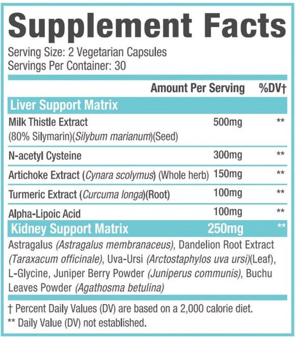 MuscleSport Liver & Kidney Support Well-Being|Liver Support|Mass For Life|